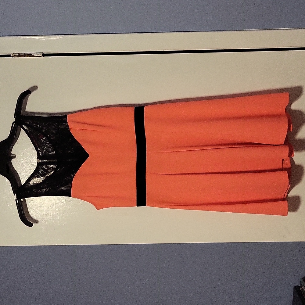 Black and orange dress. Material Girl, size Small